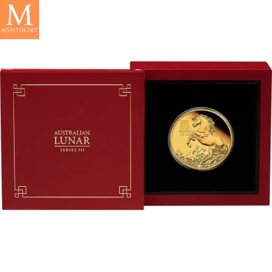 2026 Australia 1/4 oz Gull Lunar S3 Year of the Horse Proof med Etui & COA