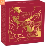 2026 Australia 1/4 oz Gull Lunar S3 Year of the Horse Proof med Etui & COA