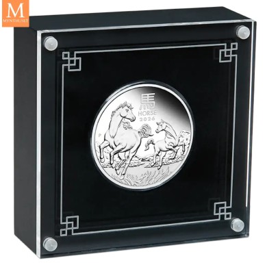 2026 Australia 1 oz sølv Lunar S3 Year of the Horse Proof med Etui & COA