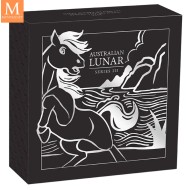 2026 Australia 1 oz sølv Lunar S3 Year of the Horse Proof med Etui & COA