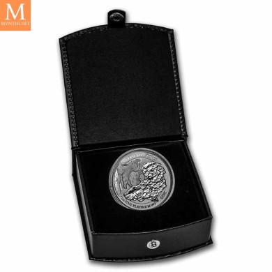 2023 Rwanda 1 oz Platina African Nile Crocodile BU med skrin