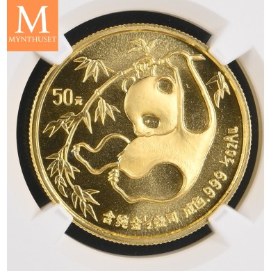 1985 China Gull 50 Yuan kvalitet 0, NGC MS69 1985 China Gull 50 Yuan kvalitet 0, NGC MS69