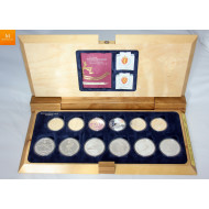 1994 OL LILLEHAMMER KOMPLETT SØLVSETT I KVALITET PROOF