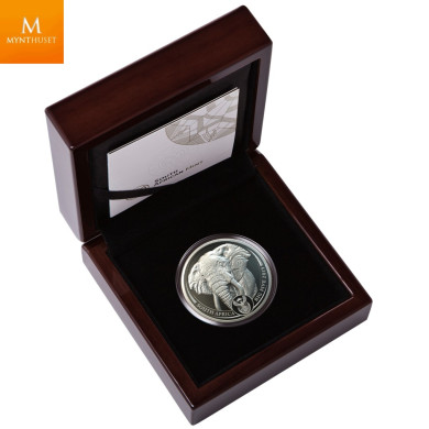Sør Afrika 2019 BIG FIVE ELEPHANT 1 OZ PLATINUM KVALITET PROOF
