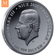 2025 1 oz Sølv RMS Titanic kvalitet Black proof med originalt skrin og bevis