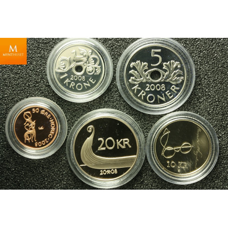 Proof mynter 2008 i kapsel