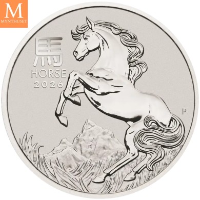 Australia 2026 1 oz platina Lunar S3 Year of the Horse BU M/Kapsel