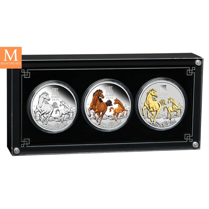2026 Australia LUNAR SERIES III "YEAR OF THE HORSE"  TRIO SETT