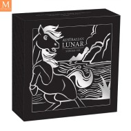 2026 Australia Lunar Serie III Year of the Horse 1oz sølv farget mynt kvalitet proof