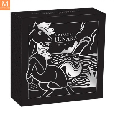 2026 Australia Lunar Serie III Year of the Horse 1oz sølv farget mynt kvalitet proof