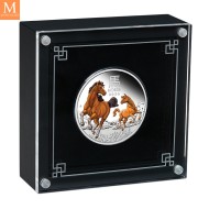 2026 Australia Lunar Serie III Year of the Horse 1oz sølv farget mynt kvalitet proof