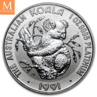 1996 Australia 1 oz platina Koala BU M/Kapsel