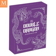 2019 Australia 2 oz Sølv Double Dragon high relief 9999 proof med skrin og ekthetsbevis