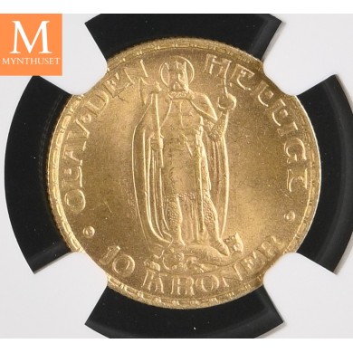10 kroner 1910 kvalitet 0/01, NGC MS64