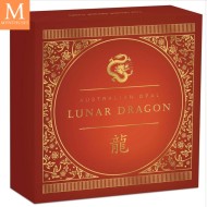 2024 Australia 1 oz Sølv Opal Lunar Dragon kvalitet Proof