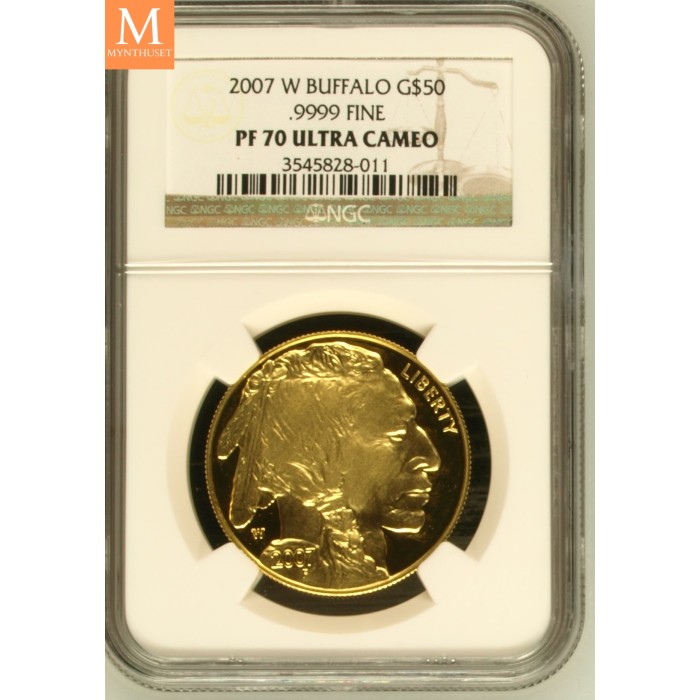2007 W BUFFALO 1 oz GULL 50 Dollar NGC PF70 Ultra Cameo