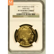 2007 W BUFFALO 1 oz GULL 50 Dollar NGC PF70 Ultra Cameo