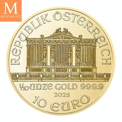 2025 Austria VIENNA PHILHARMONIC 1/10 OZ  GULL KVALITET BU