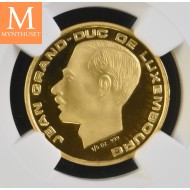 1989 LUXEMBOURG GRAND DUCHY ANNIVERSARY 20FRANCS 1/5 oz GULL NGC PF69