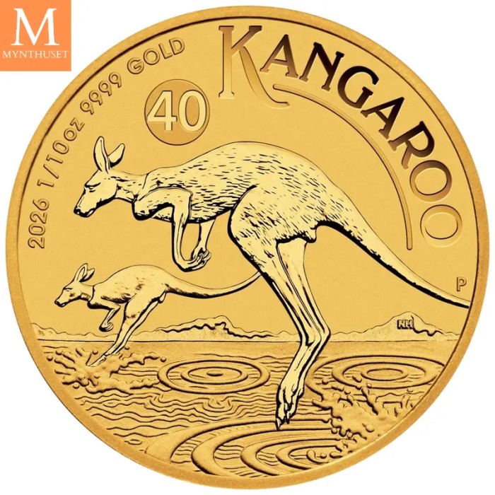 2026 Australia 1/10 oz Gull Kangaroo BU M/Kapsel