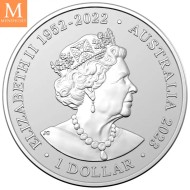 2023 Australia 1 oz sølv mynt Australia Zoo Rhino kvalitet BU