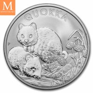 2023 Australia 1 oz Sølv Quokka BU Med Kapsel