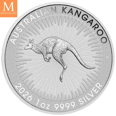 Monsterboks! Australia Sølv 2026 Kangaroo 250 x 1 oz  BU (250 oz)