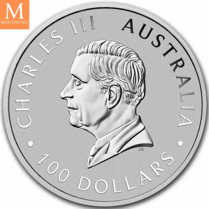 2026 Australian Kangaroo 1oz Platinum Bullion Mynt i kapsel