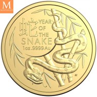 2025 Australia 1 oz Gull RAM Lunar Year of the Snake BU I KAPSEL