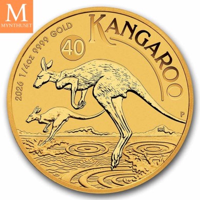 2026 Australia 1/4 oz Gull Kangaroo BU M/Kapsel
