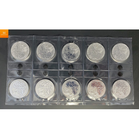 Rwanda 2022 PELICAN 1 OZ  50 Francs 1 Oz Sølv i kvalitet BU i kapsel