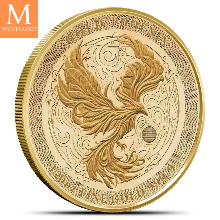 2025 Phoenix 1/20 oz Gull kvalitet BU i kapsel