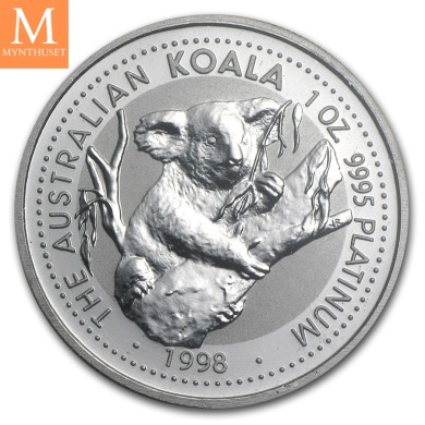 1998 Australia 1 oz platina Koala BU M/Kapsel