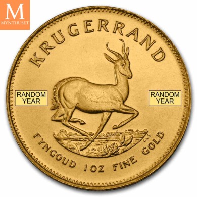 XXXX Sør Afrika 1 oz Gull Krugerrand BU - 0/01 M/Kapsel