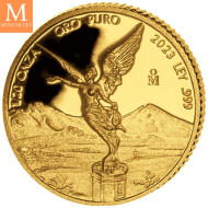 2023 Mexico LIBERTAD GULL PROOF SETT  5 MYNTER 1,9 Oz GULL KVALITET PROOF