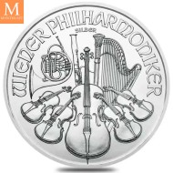 2026 Østerrike 1 OZ Sølv Philharmoniker BU i kapsel