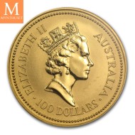 1990 Australia 1oz Gull Kangaroo BU M/Kapsel