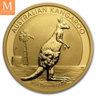 1990 Australia 1oz Gull Kangaroo BU M/Kapsel