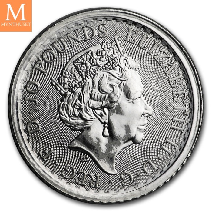 2020 Storbritannia 1/10 oz Platina Britannia BU Med kapsel