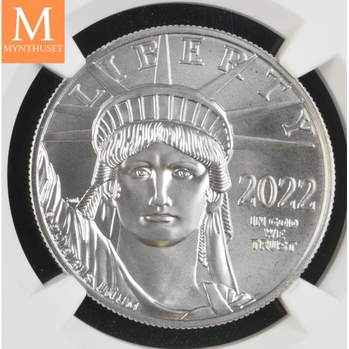 2022 USA 1 oz platina Eagle BU, NGC MS69