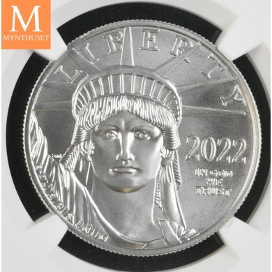 2022 USA 1 oz platina Eagle BU, NGC MS69