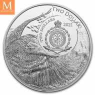 2021 Niue 1 oz Silver PCGS 35th Anniversary kvalitet BU i kapsel