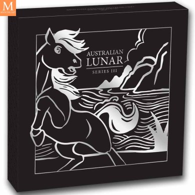 2026 Australia YEAR OF THE  HORSE 30 DOLLAR 1 KILO  LUNAR III MED GULL "PRIVY MARK" KVALITET BU