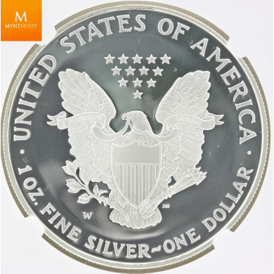 MEGET Attraktiv. Silver Eagle 1995 W PF69 