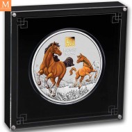 2026 Australia YEAR OF THE  HORSE 30 DOLLAR 1 KILO  LUNAR III MED GULL "PRIVY MARK" KVALITET BU
