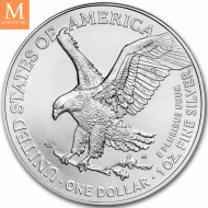 2025 USA 1 oz Sølv American Silver Eagle BU i original tube (20oz)