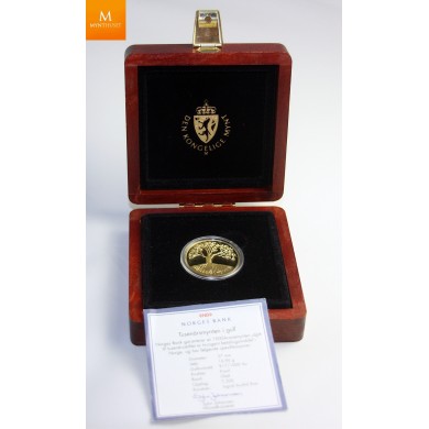 Gull 1/2 Oz 1500 Kroner 2000 Millennium