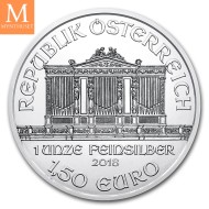 2018 Østerrike 1 OZ Sølv Philharmoniker BU i RULL forseglet (20oz)