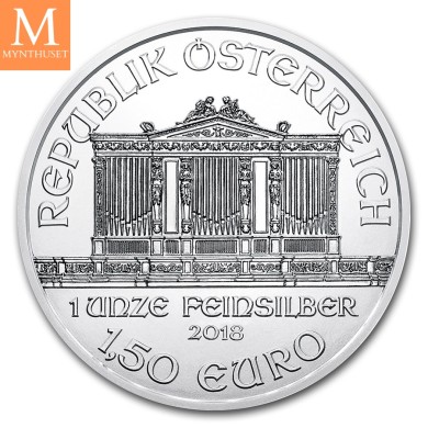 2018 Østerrike 1 OZ Sølv Philharmoniker BU i RULL forseglet (20oz)
