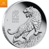 Australia "YEAR OF THE TIGER" 2022 100 $ 1 OZ PLATINUM  LUNAR SERIE 3  Kvalitet Proof OPPLAG KUN 188